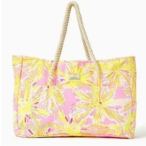 Lilly Pulitzer Oversized Be the Sunshine Beach Tote Bag